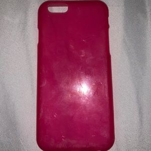 Plain pink iPhone 6s case